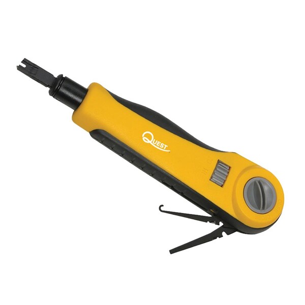 Impact Punch Down Tool - 110 Punch & Cut Blades W/ Pick & Hook (Tension Adjust)